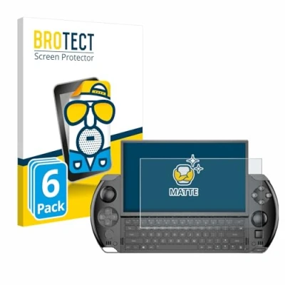Image of brotect Screen Protector Anti Glare compatible with GPD Win 4 (6 Pack) Matte, Fingerprint Protection Film
