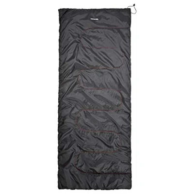 Image of Trespass Envelop, Black, Envelope Shape Sleeping Bag, 180cm x 70cm, can be zipped together, Black
