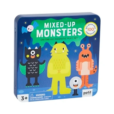 Image of Petit Collage PTC613 Travel Game, Mix + Match Monsters Magnetic Play Set