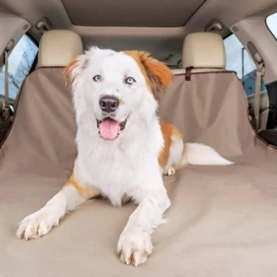 Image of PetSafe Happy Ride Cargo Area Liner, Car Protector, Waterproof, Machine Washable, Tan