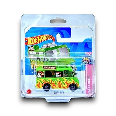 Image of Hot Wheels Quick Bite (Green) 3/5 Sweet Rides 2023 31/250 (Short Card) COMES IN A KLAS CAR KEEPER PROTECTIVE COLLECTORS CASE HKJ92