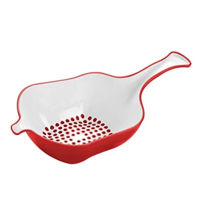 Image of BUGATTI Glamour gl3u 02189 Easy Colander with Handle Polypropylene 34 x 18 11 cm Red