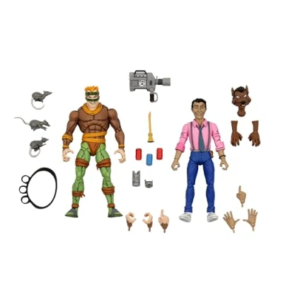 Image of NECA Ninja Turtles, Colour, Red, Green, Yellow, Purple