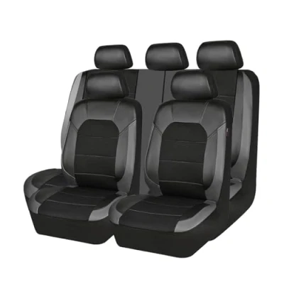 Image of HGTHHK Leather Car Seat Cover Sets, for Toyota Rav4 2005 2024 Waterproof Breathable Covers Full Set Protector,C Blue