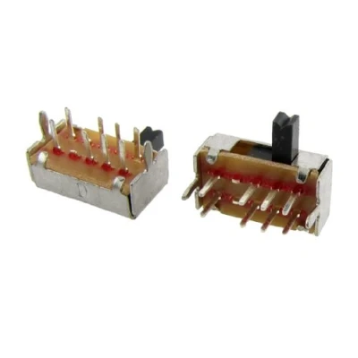 Image of Sourcingmap 10 Pcs DP3T 2P3T 3 Position Mini Horizontal Slide Switch 8 Pin PCB SK23D07 VG4