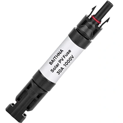 Image of BAITHNA 1000V PV Fuse Connector IP68 Waterproof Dustproof in line Holder, Male and Female Solar Plug with 1 (30A Connector)