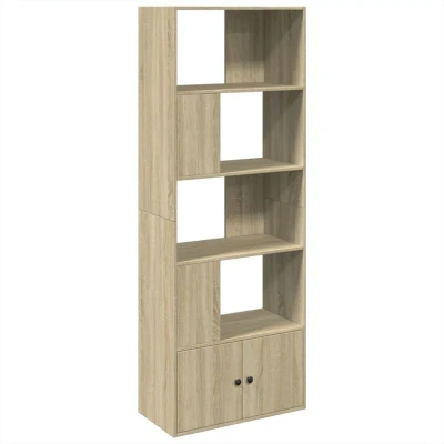 Image of vidaXL Bookcase Sonoma Oak 70x36x189 cm Engineered Wood