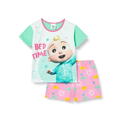 Image of CoComelon Baby Girls Pyjamas Short Toddler Summer Pjs, Ages 6 Months to 5 Years, Official Merchandise (18 24 Months) Pink