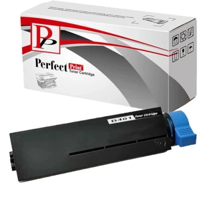 Image of 2 Black Compatible Toner Cartridge For OKI B401 MB441 MB451 MB451W B401D B401DN Printers
