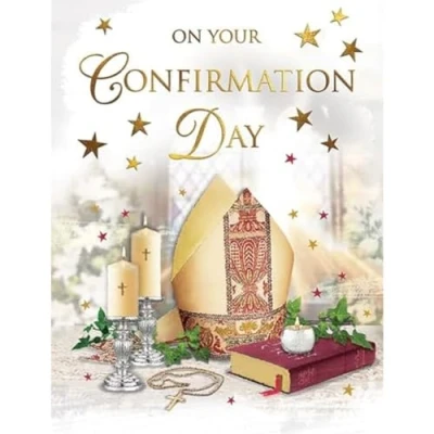 Image of Regal Publishing On Your Confirmation Day Mitre scene 8 x 6 inches