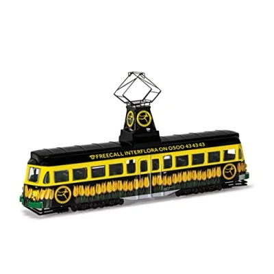 Image of Corgi OM44013 Diecast Model Brush Railcoach Blackpool Transport/Interflora, Black/Yellow, One Size