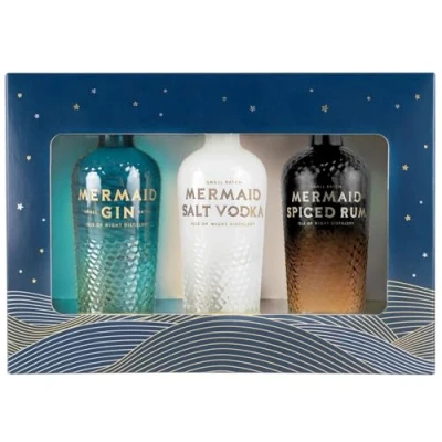 Image of Mermaid Miniature Gift Set Gin, Salt Vodka &amp; Spiced Rum (3 x 5cl)