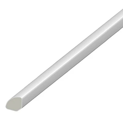 Image of 13mm uPVC Quadrant Plastic Skirting Board 95cm Lengths 5 Pack