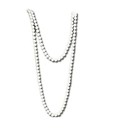 Image of Mytoptrendz ® Classic Retro Long Beads Necklace 1 strand Wraparound Women Girls Fancy Accssories (White)
