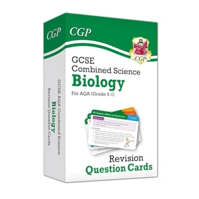 Image of GCSE Combined Science: Biology AQA Revision Question Cards: for the 2025 and 2026 exams (CGP Science)