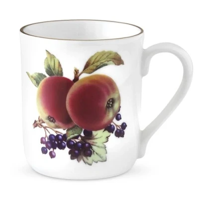 Image of Royal Worcester Evesham Gold Mugs, Apple and Blackcurrant