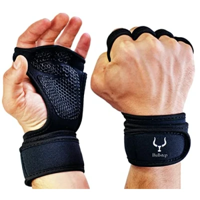 Image of gym Gloves, weight lifting gloves for men women, full wrist support, Breathable with Extra Grip, accessories sport equipment workout fitness, crossfit training, bodybuilding