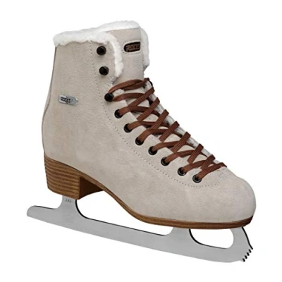 Image of Roces Women&#039;s Suede ECO FUR Leisure Ice Skates, Brown, 41