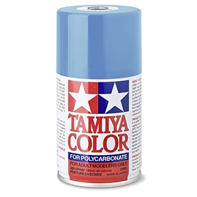 Image of TAMIYA 86003 PS 3 Light Blue Polycarbonate 100 ml Spray Paint for Plastic Model Making, Craft Accessories, (Pack of 1)