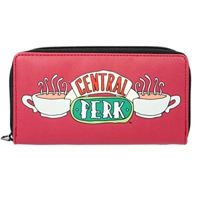 Image of Friends Central Perk Coffee Shop Red Zipped Purse