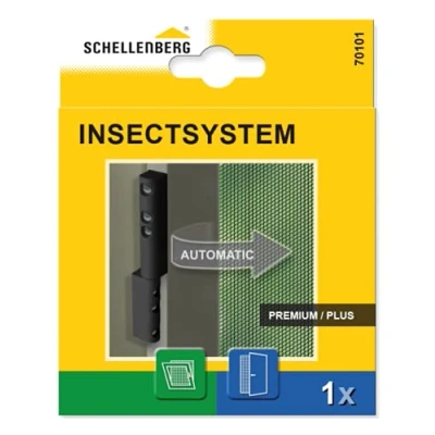 Image of Schellenberg 70101 Hinges with Closing Springs for Insect Door and Window Net Anthracite 1 Piece
