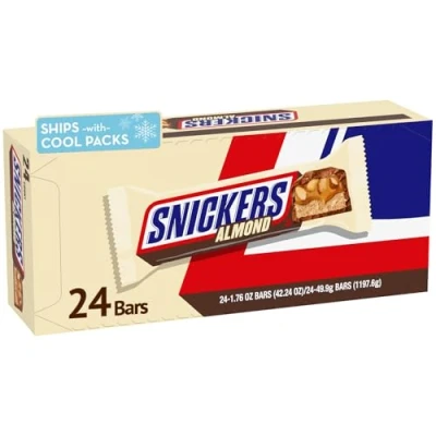 Image of SNICKERS Almond BAR 50g by Mars American Candy 24 Bars