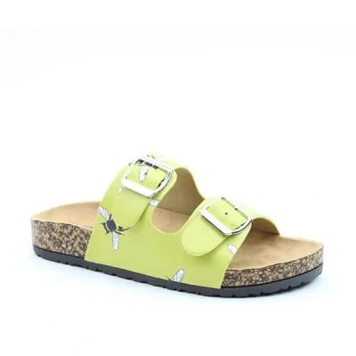 Image of Heavenly Feet Harmony Lime Bee Sandals Size 6