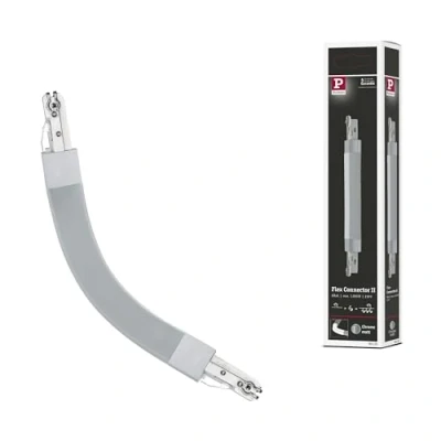 Image of Paulmann 95325 Flex II URail connector 227x18mm max. 1000W chrome matt rail system