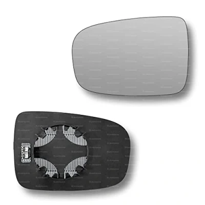 Image of Less4spares Replacement Wing Mirror Glass Left Compatible with Hyundai ix20 2010 2019 CLIP ON Passnager Near Side N/S Heated Convex