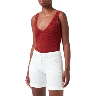 Image of TOM TAILOR Ladie&#039;s 1031730 Chino Bermuda Shorts, 10315 Whisper White, 34