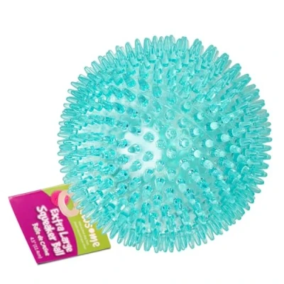 Image of Gnawsome™ 4.5 Spiky Squeaker Ball Dog Toy Extra Large, Cleans Teeth and Promotes Good Dental Gum Health for Your Pet, Colors will vary, 4.5&quot;