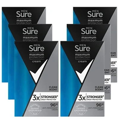 Image of 6 x Sure Men Maximum Protection 48h Anti Perspirant Deodorant 45ml