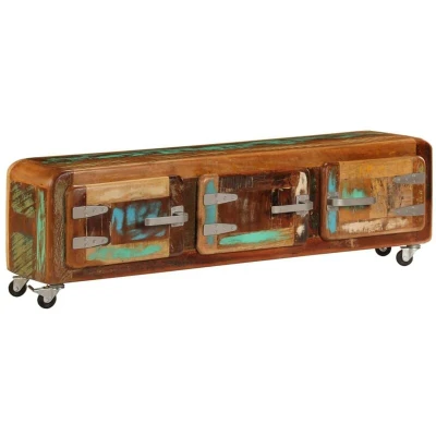 Image of vidaXL TV Cabinet 120x30x37 cm Solid Reclaimed Wood