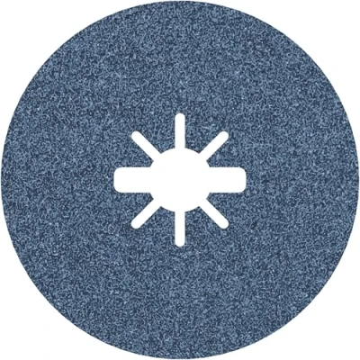 Image of Bosch 1x X LOCK R444 Expert for Metal Fibre Sanding Disc (for Steel and Ferrous Metals, Ø 125mm, Grit 60, Professional Accessories Angle Grinders from Most Brands)