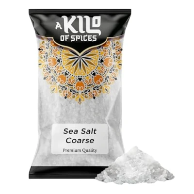 Image of A Kilo Of Spices Coarse Sea Salt 1 Kg Pure for Cooking and Seasoning Gluten Free Vegans Perfect Seasoning, Bathing, Beauty