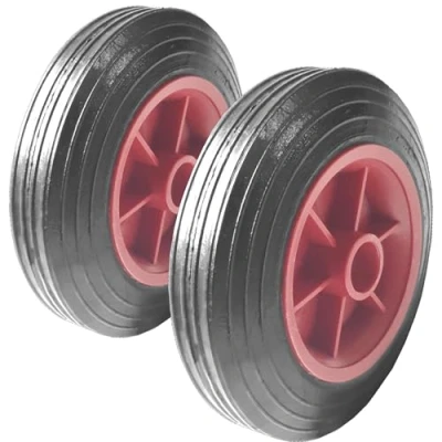 Image of 2 off 7.5&quot; SACK TRUCK/TROLLEYS/REPLACEMENT WHEEL/SOLID TYRE