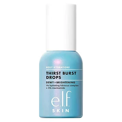 Image of e.l.f. Holy Hydration! Thirst Burst Drops, Gel Serum For a Dewy, Plump Complexion, Non Greasy Feel, With Hyaluronic Acid &amp; 5% Niacinamide, Vegan Cruelty Free
