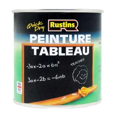 Image of Rustins BLAB500FR 500ml Quick Dry Chalkboard Paint