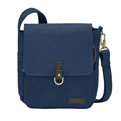 Image of Travelon Anti Theft Courier Tour Bag, Navy, One Size
