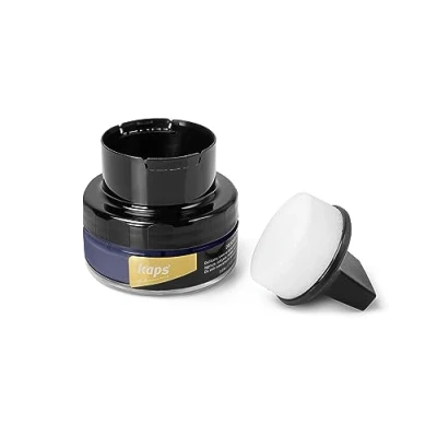 Image of Kaps Shoe Cream with Sponge Applicator, Intensive Leather Care and Nourishing, Delicate, 70 colours (123 purple)