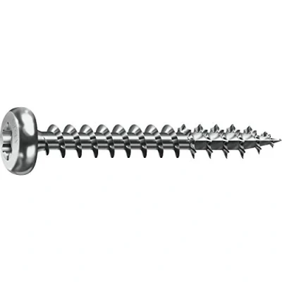 Image of SPAX Universalschraube, 4,0 x 15 mm, 1000 Pieces, T STAR plus, half round head, full thread, 4CUT, WIROX A3J, 0201010400155