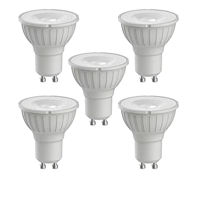 Image of Pack of 5 x Megaman 140506 Dimmable LED GU10 Bulbs 5.5 Watt 36 Degree 4000K Cool White