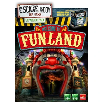 Image of Escape Room: The Game Welcome to Funland Expansion Pack Board Games For Adults 3 5 Players Ages 16+