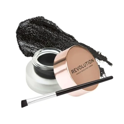 Image of Revolution Beauty London, Gel Eyeliner Pot With Brush, 3g