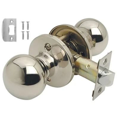 Image of bala passage door knob set polished stainless steel