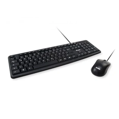 Image of Equip Wired Combo Keyboard + Mouse, Black, IT