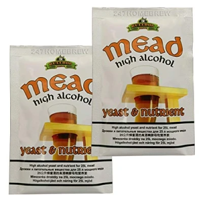Image of 2X Bulldog Mead Yeast &amp; Nutrient High Alcohol 28g for 20 25L