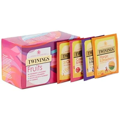 Image of Twinings Fruit Selection, Mixed Set of 80 Tea Bags (Multipack 4 x 20 Bags)