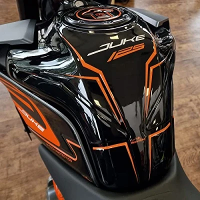 Image of 3D Resin Tank Protector Stickers Compatible with KTM Duke 125 2022 2021 Motorcycle