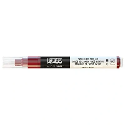 Image of Liquitex 2 4 mm Fine Nib Paint Marker Cadmium Red Deep Hue
